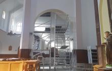 Parafia Miłosierdzia Bożego w Pabianicach - malowanie kościoła  - styczeń - luty 2021